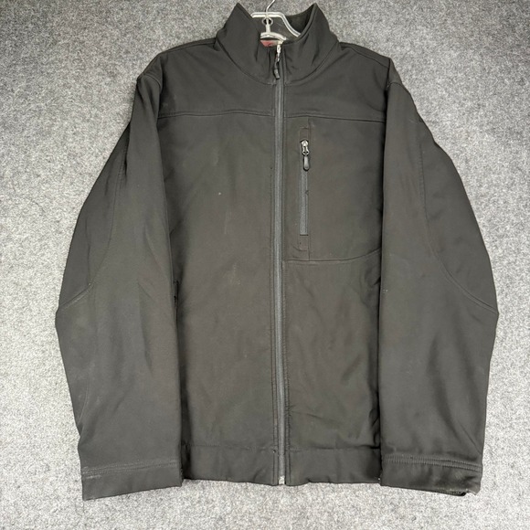 VTG Weatherproof 32 Degrees Jacket Mens Full Zip Black Lightweight Coat - Picture 1 of 8